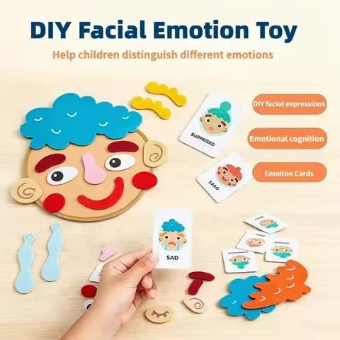 Felt Emotion Expression Puzzle