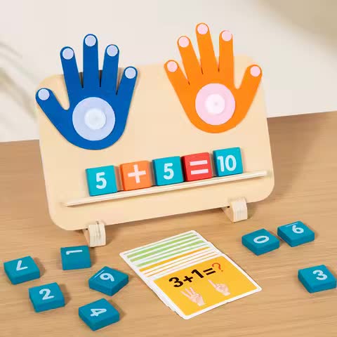 Math Finger Counting Wooden Set