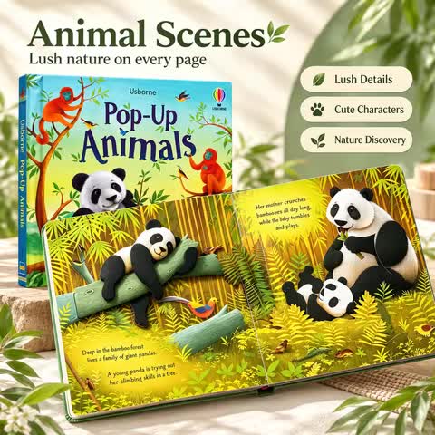 Pop-Up Animals 3D Board Book