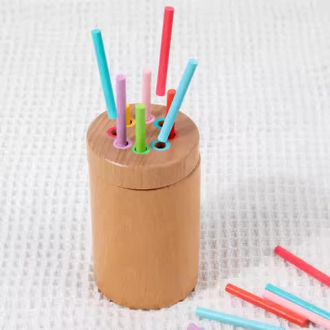 Wooden Colour Sorting Cups