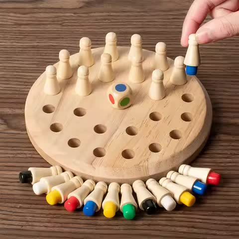 Wooden Memory Match Stick Game