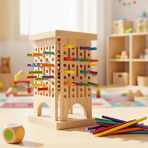 Wooden Sticks and Dice Counting Game